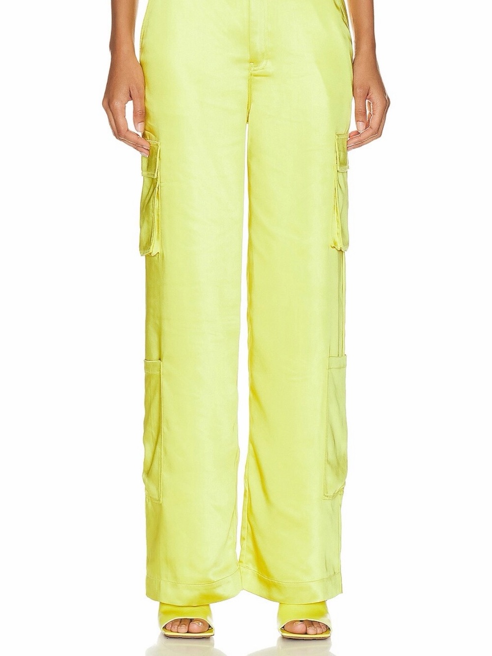 NEW Simon Miller Satin Rhodes Pants in Valley Green - Picture 10 of 11